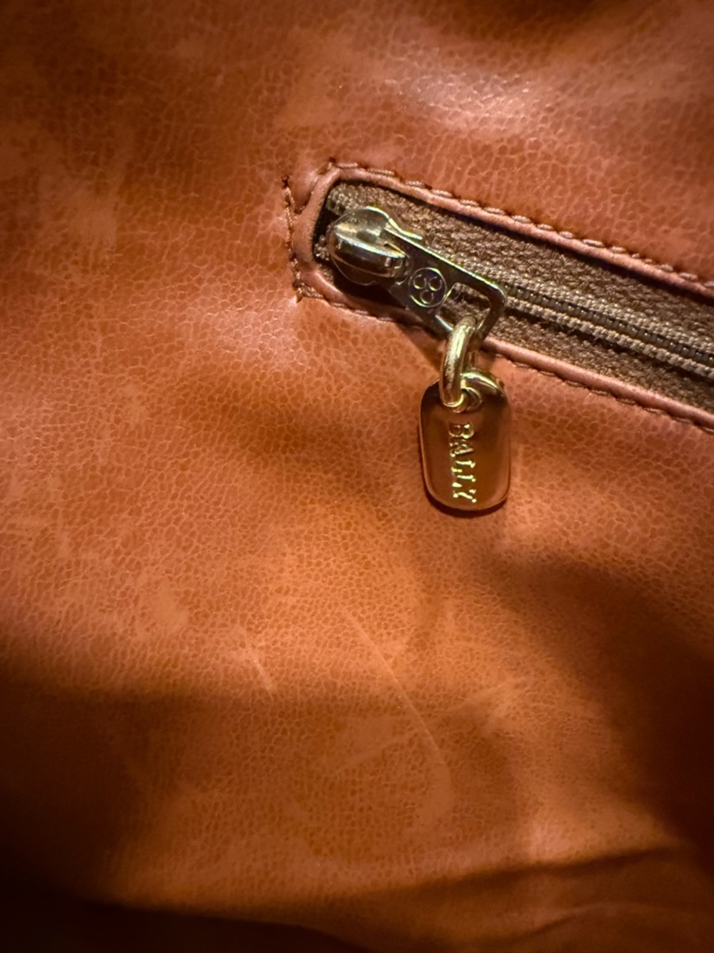 Bally Graphite and Brown Dome Satchel - Picture 12 of 16